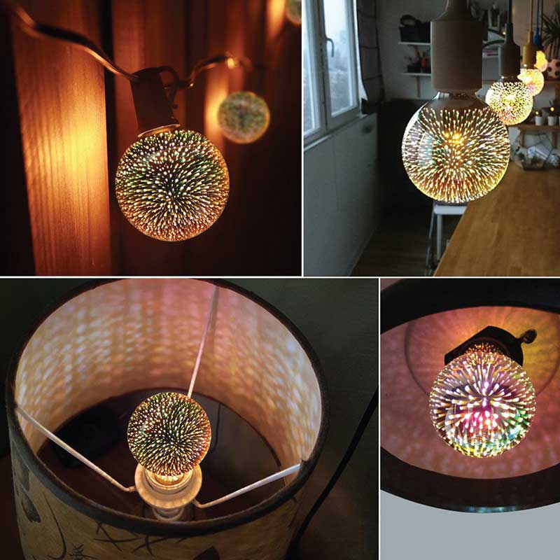 3D FIREWORK LED DECORATIVE LIGHT BULB BALL SHAPE(FRESH BOX0