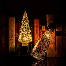 3D Firework Led Decorative Light Bulb Christmas Tree Shape