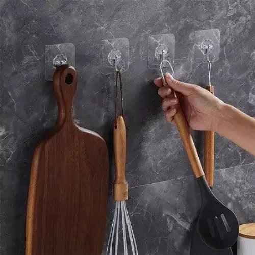 Transparent Hook Adhesive Bathroom Kitchen Wall Stickers 13.00Tk 45.00Tk Save 32Tk