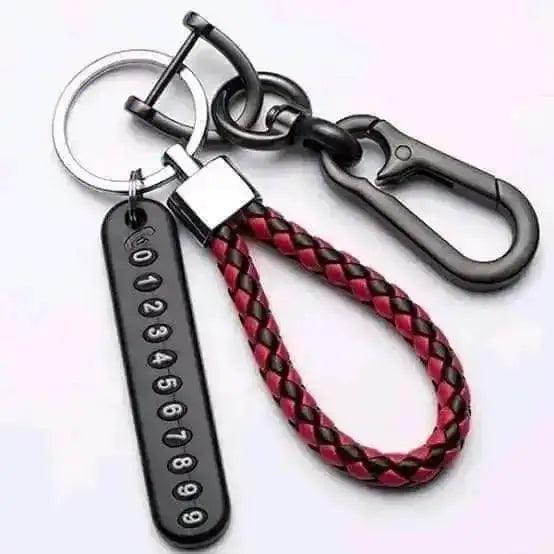 Key Ring with Phone Number