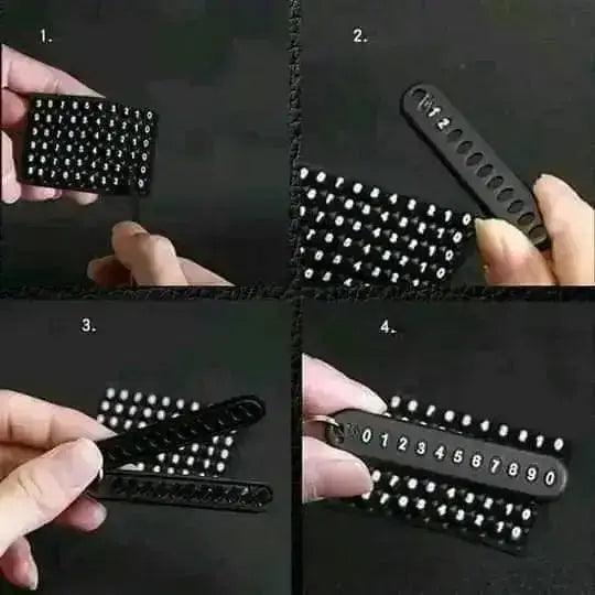 Key Ring with Phone Number