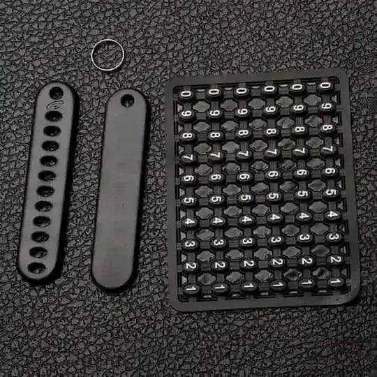 Key Ring with Phone Number