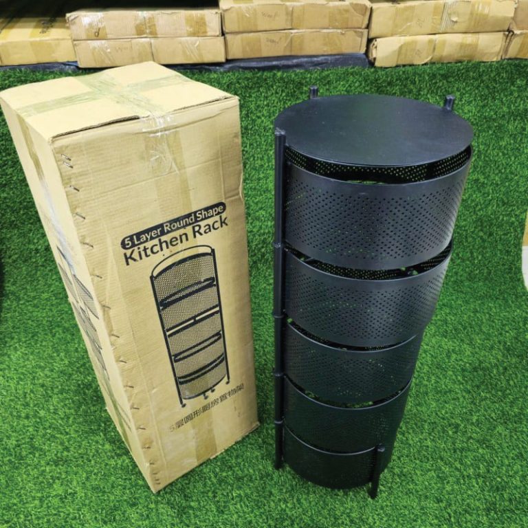 4 Layer Round Shape Kitchen Rack