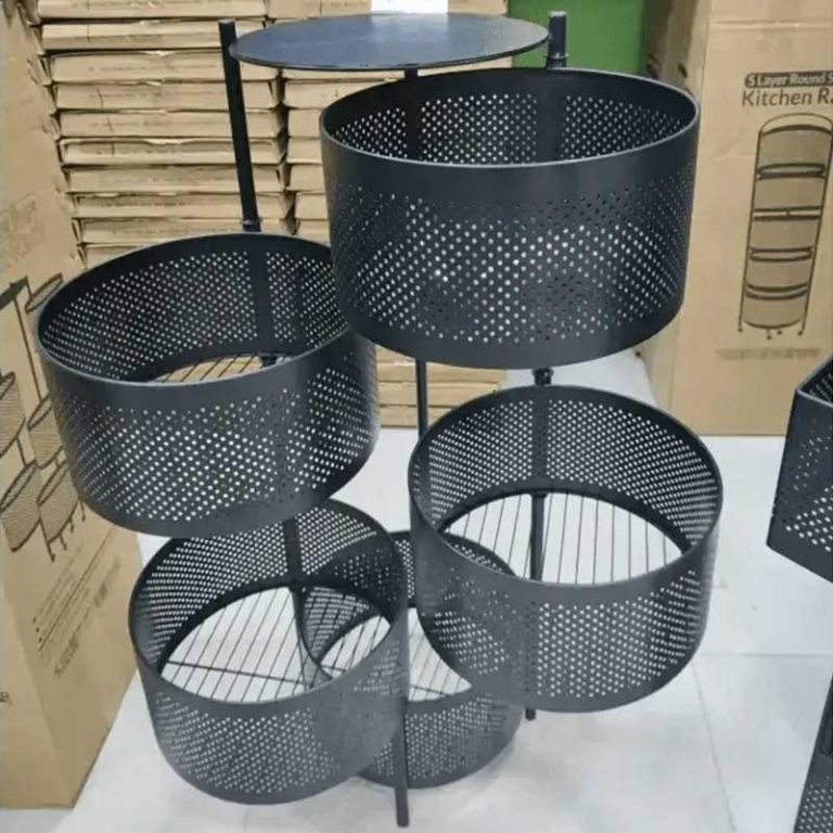 5 Layer Round Shape Kitchen Rack